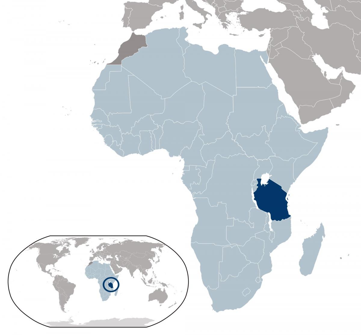 τανζανία τοποθεσία χάρτης