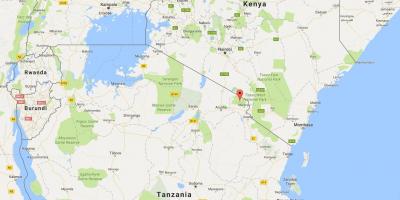 Τανζανία θέση στον παγκόσμιο χάρτη