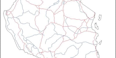 Κενό χάρτη της τανζανίας